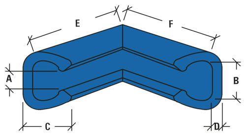 blue foam corner protectors for packaging