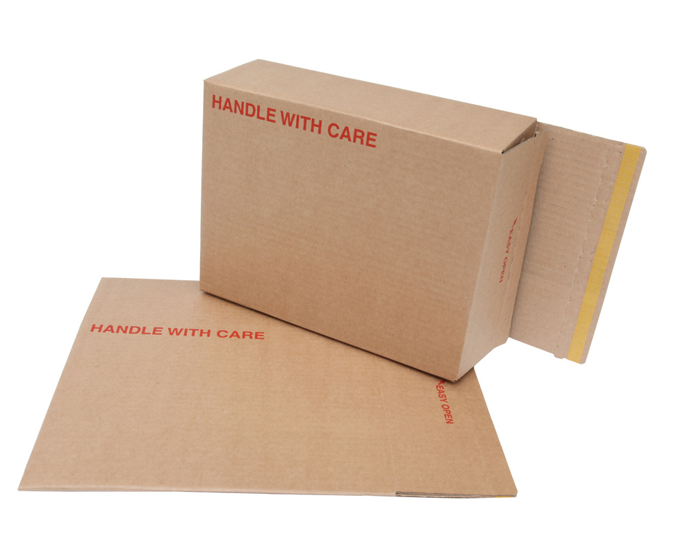 100 x Folding Lid Self Seal Postal Cardboard Boxes 180 x 100 x 50mm Royal Mail Large Letter Packet Mailing Cartons Self-Lock Tuck-in Flaps Flat Packed Easy to Assemble No Tape Or Glue Required 100 