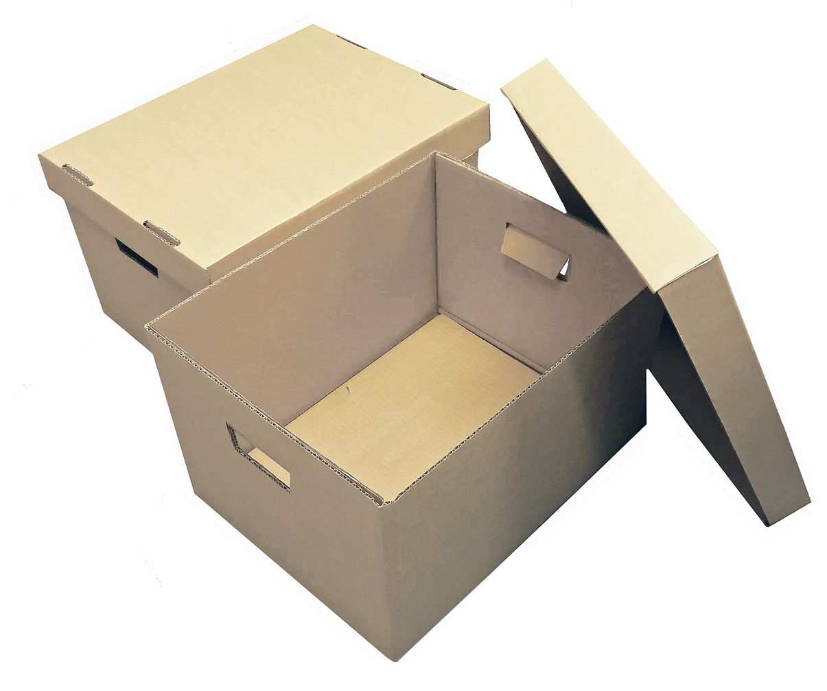 Storage & Archive Box With Base And Lid 405X318X254Mm / Pack of 10