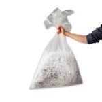 clear plastic sacks & bin liners
