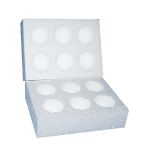 polystyrene egg postal boxes for medium sized eggs