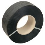 black heavy duty hand strapping on cardboard core