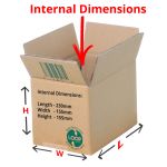 double wall boxes 230x155x155mm