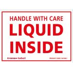 liquid inside labels for shipping and storage