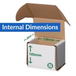 small postal boxes smashproof 138x84x105mm