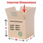 single wall boxes 180x180x180mm