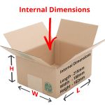 single wall boxes 215x180x102mm