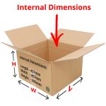 eco friendly recyclable boxes 457x457x305mm