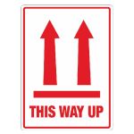 this way up adhesive labels for shipping and storage