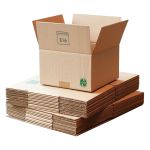 square boxes single wall for recyclable packaging