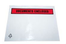 self adhesive pouches document enclosed printed