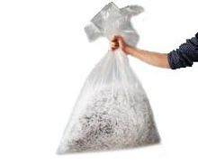 clear & black refuse sacks & bin liners