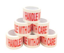 printed warning adhesive tapes handle with care