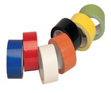 Coloured adhesive vinyl packing tape