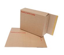cardboard postal boxes with self seal strip