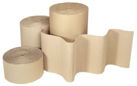 corrugated wrap for packing supplied on rolls