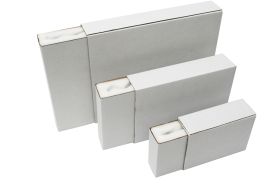 foam lined white postal boxes