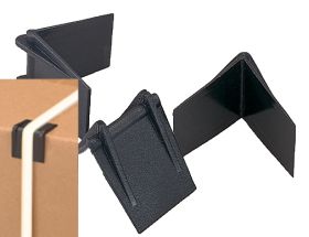 black plastic strapping edge protectors