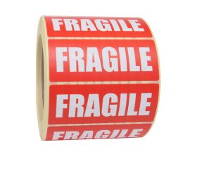 printed fragile self adhesive labels