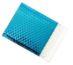 coloured bubble bags blue foil envelopes