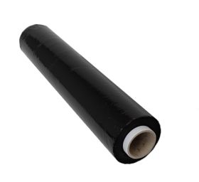 2 Rolls Of 80 Gauge Black Stretch Wrap - 18" X 1500' Heavy-Duty Pallet Wrap (Made In USA)