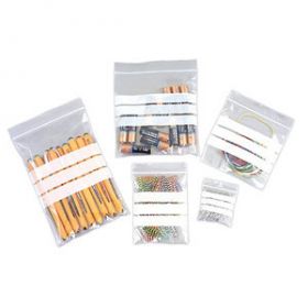 plastic self seal bags with write on panel