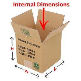 double wall boxes 205x205x205mm