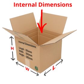 double wall boxes 355x355x305mm