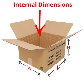 double wall boxes 457x457x305mm