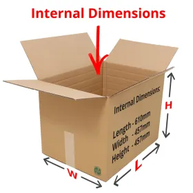 double wall boxes 610x457x457mm