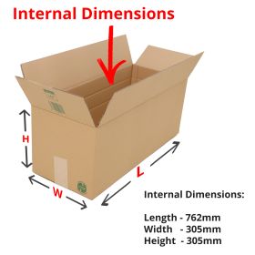 double wall boxes 762x305x305mm