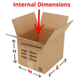 double wall boxes 385x330x315mm