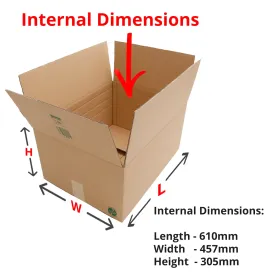 double wall boxes 610x457x305mm