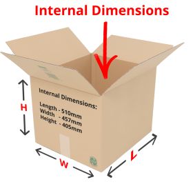 single wall boxes 510x457x405mm
