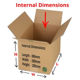 eco friendly packaging boxes 380x280x280mm