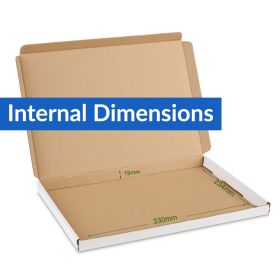 white postal boxes 330x243x19mm