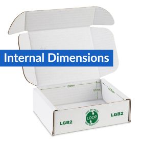 white postal boxes 153x127x51mm