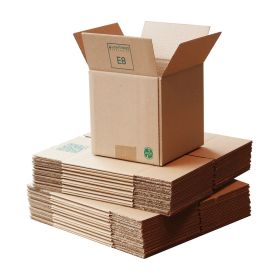 single wall cube boxes for recyclable packaging