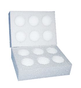 polystyrene egg postal boxes for medium sized eggs