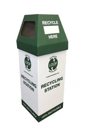 cardboard recycling rubbish bins