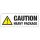 caution heavy self adhesive  labels for shipping and storage