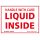 liquid inside labels for shipping and storage