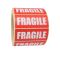 printed fragile self adhesive labels