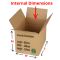 eco friendly cardboards boxes 305x228x228mm
