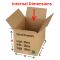 eco friendly packaging boxes 380x280x280mm