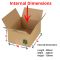 eco cardboard storage boxes 305x228x130mm