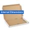 white postal boxes 235x160x19mm