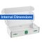 white postal boxes 220x110x45mm