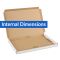 white postal boxes 330x243x19mm