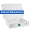 white postal boxes
360x280x72mm